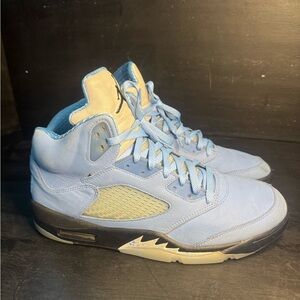 Air Jordan Retro 5 Blue Sneakers